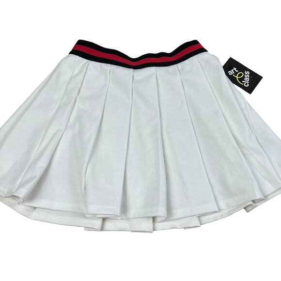 Art Class Girls' White With Red and Black Tennis Skirt - Size Large - NWT - Picture 1 of 6